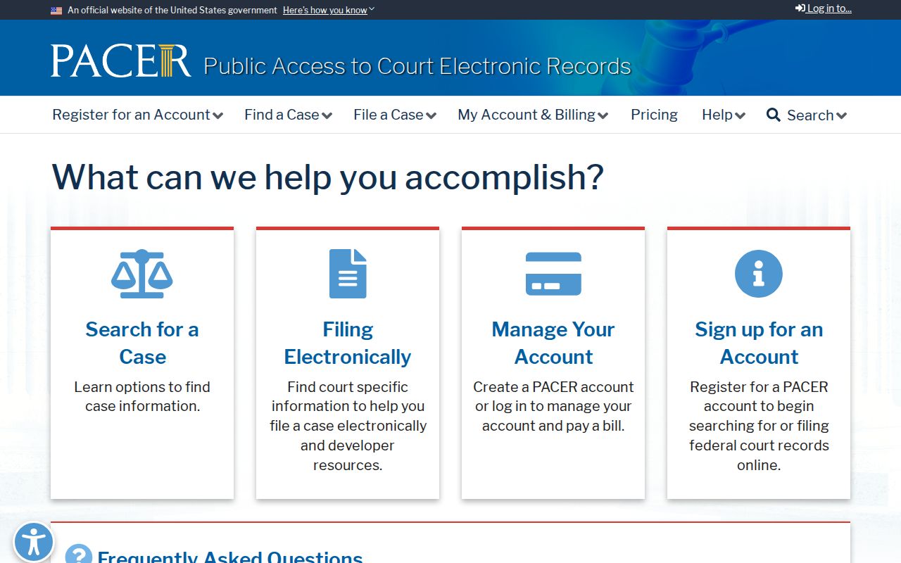 PACER federal docket search for Franklin County related criminal cases